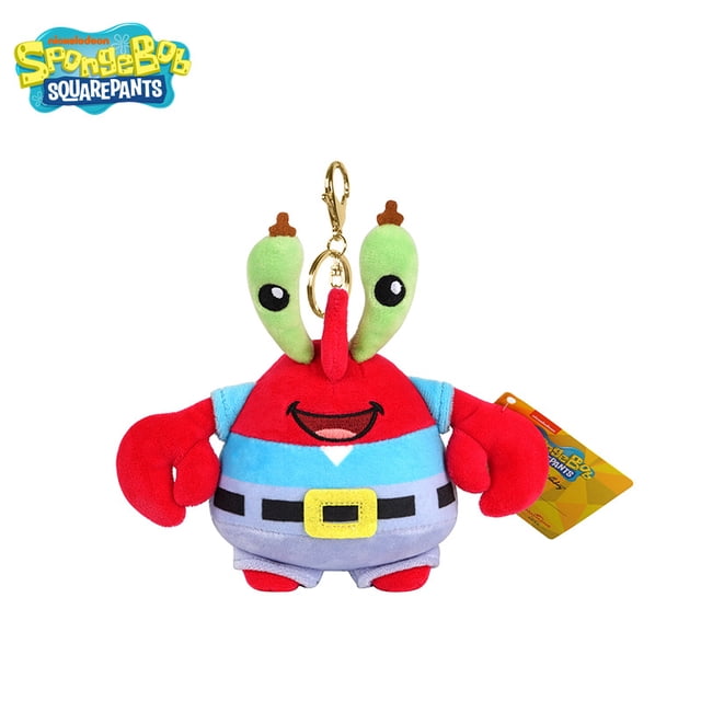 Genuino Bob Esponja Squarepants Patrick Star Calamardo Eugene H. Krabs Gary juguete de peluche colgante llavero niños regalo de cumpleaños