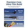 thumbnail image 3 of Cable de carga ToKismet USB-C delgado de 1.2 m y 20 Gbps para anteojos AR, 3 of 7