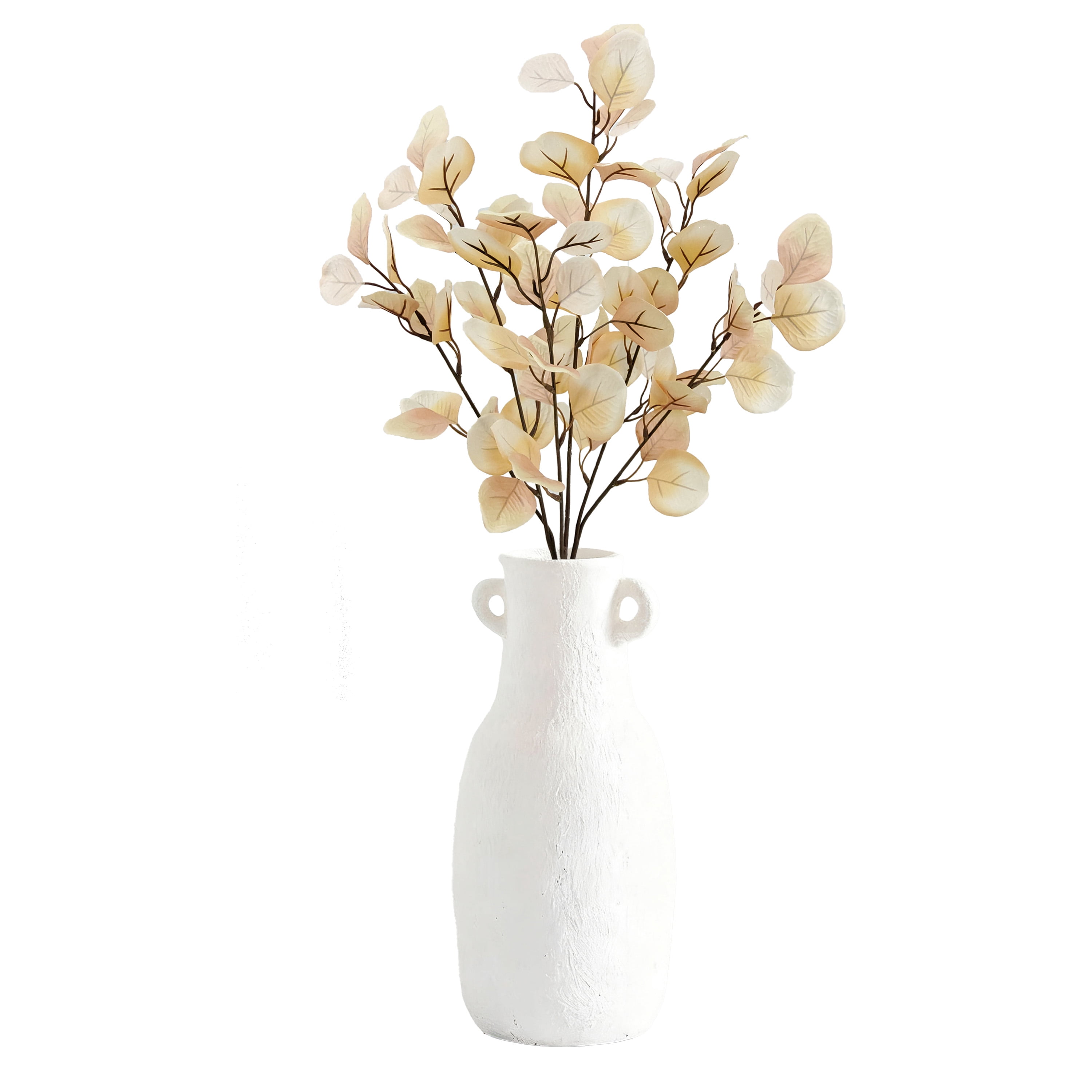Mainstays 22 in Indoor Artificial Eucalyptus Bush, Cream