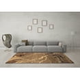 thumbnail image 3 of Ahgly Company Indoor Round Oriental Brown Industrial Area Rugs, 3' Round, 3 of 4