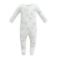 thumbnail image 1 of Owlivia Organic Cotton Baby Boy Girl Zip Front Sleep 'N Play, Footed Sleeper, Long Sleeve(0-3Months, Mushroom), 1 of 1