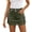 CL32 Dark Green, variant on Women Skirts Solid Color High Waist Elastic Mini Button Slim Thin Jeans Summer Breathable Casual Outdoor Daily Wear Women's Skirts Size 2Xl Khaki