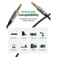 thumbnail image 2 of Cable Audio Ugreen Auxiliar 3.5mm de 4 Polos 2m Negro, 2 of 7