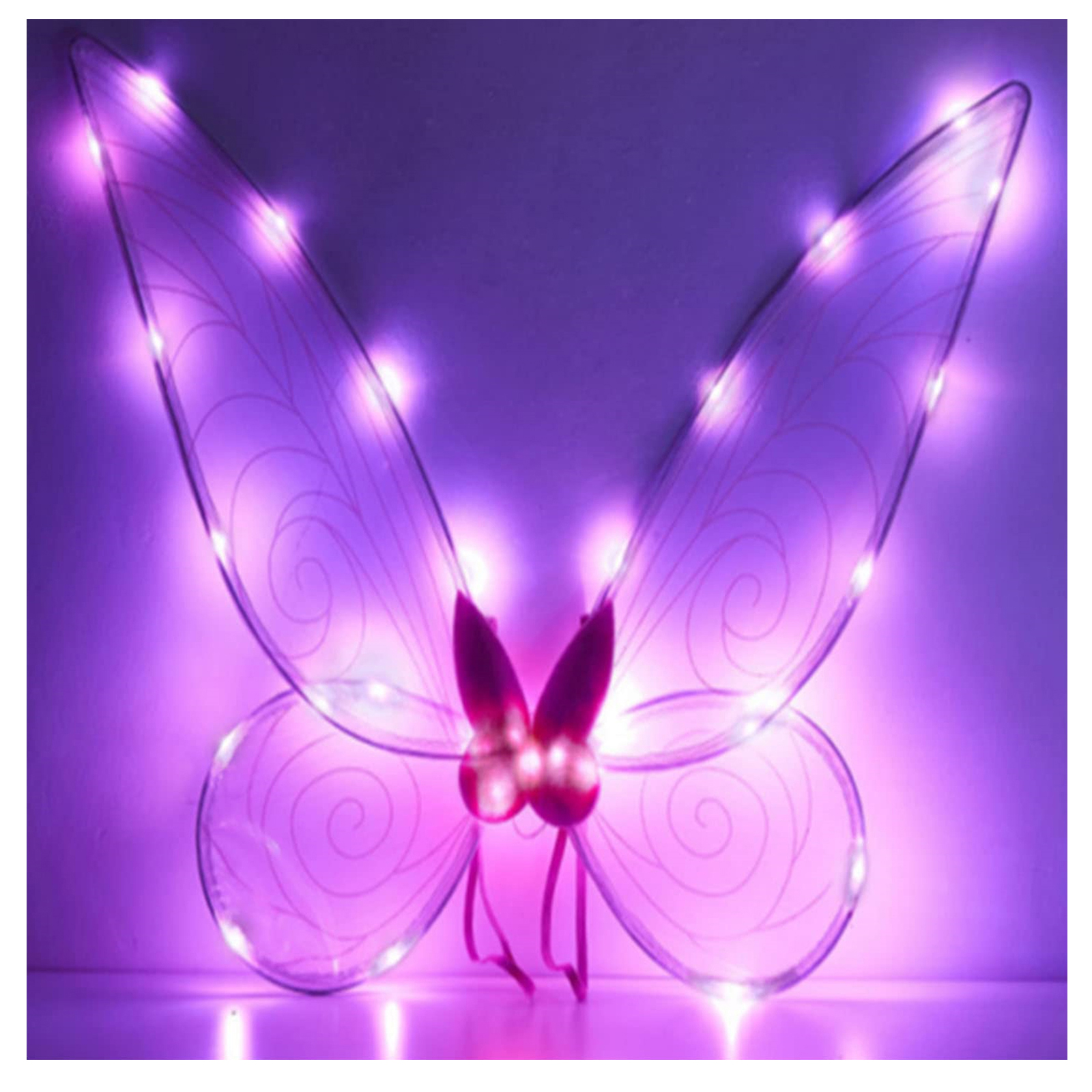 Fairy Wings for Girls Adults Light Up Butterfly Wings Sparkly LED Fairy