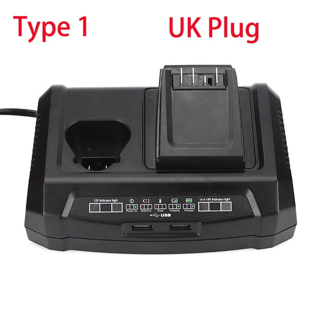 Replacement Charger GAX1218V Dual Port Fast Charger for Bosch 10.8V-20V Li-ion Battery BAT609 BAT609G AL1860CV Power Tools