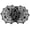 Black B, variant on Halloween Decor Tablecloth Set, Disposable Plastic Table Runner, Lace Web Fireplace Scarf and Lampshade Cover for Spooky Halloween Party Decorations, 1Pack Black B