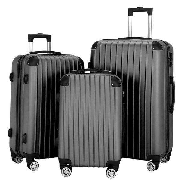 Ktaxon Luggage 3 Piece Set Suitcase Spinner Hardshell Lightweight TSA ...