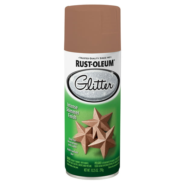 Rust-Oleum Glitter Spray Paint Rose Gold, 10.25 oz - Walmart.com ...