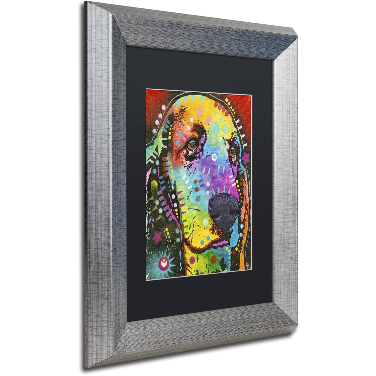 Trademark Fine Art "Waffles" Canvas Art by Dean Russo, Black Matte, Silver Frame