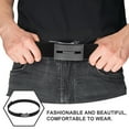 thumbnail image 3 of WASHWEPE Cinturón De Nylon Negro Con Automática Para Ajuste Preciso Y Estilo Casual O Formal, 3 of 7
