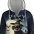 thumbnail image 4 of Happy Halloween Chinese Shar-Pei Witch Pumpkins Bats All Over Print 3D Hooded Duffle Toggle Coat Dog Lover - 13012, 4 of 6