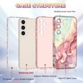 thumbnail image 5 of CASEFIV YTC10005 Soft Marble Silicone Back Cover Cell Phone Case for Samsung Galaxy 24, Rose Gold, 5 of 8