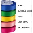 thumbnail image 3 of Solid Color Double Sided Polyester Satin Ribbon 10 Colors 3/8" X 5 Yard Each Total 50 Yds Per Package Ribbon Set, Perfect for Gift Wrapping, Hair Bow, 3 of 4