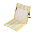 thumbnail image 2 of Folding Beach Chair Lightweight Portable Poolside Chair with Backrest Striped Lounge Seat for Adults Camping Picnic Patio Lawn Tailgate BBQ Sports Events Travel Hiking 15X30 Inch, 2 of 4