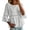 White 1, variant on MEICHEN Womens Flower Embroidered Lace Patchwork Linen Top Casual Half Sleeve Crewneck Shirts Oversized Blouses