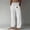 White, variant on Fnnxeal Pants for Men Handsome- Pull-On Casual Graphic Print Pants with Pockets Navy Pants for Men Size S