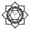 thumbnail image 2 of Amblelife Seed of Life Lotus Vinyl Wall Clock Unique Gift for Friends Room Decoration Vintage Design Office Bar Room Home Decor, 2 of 8