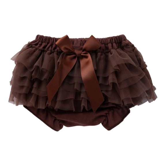 Girls Shorts Comfortable Coffee Shorts Elastic Waist Essentials Shorts 6-12 Months