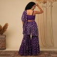 thumbnail image 3 of Globus Women Ethnic Motifs Pure Georgette Palazzo Saree, 3 of 6