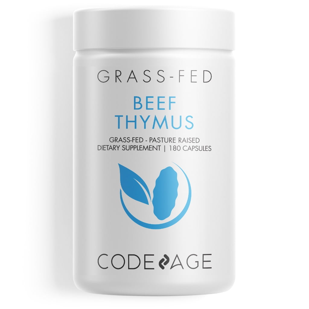 Codeage GrassFed Beef Thymus Supplement, Freeze Dried, NonDefatted