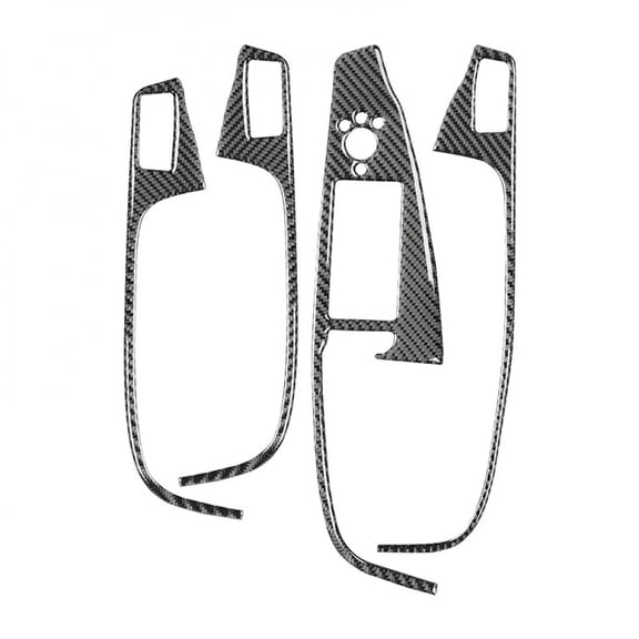 For Audi Q5 2010-2017 Accessories Carbon Fiber Modification Interior Car Windows Control Panel Trim Frame Decor Cover Sticker.