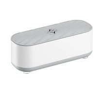 Portable Ultrasonic Cleaner | 360° Automatic Eyewear Jewelry & Small Items Cleaner | High Frequency Vibration for Deep Stain Removal | 7x19x7cm ABS Cleaning Box