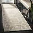 thumbnail image 2 of SAFAVIEH Soho Avery Geometric Wool Runner Rug, Grey/Ivory, 2'6" x 8', 2 of 8