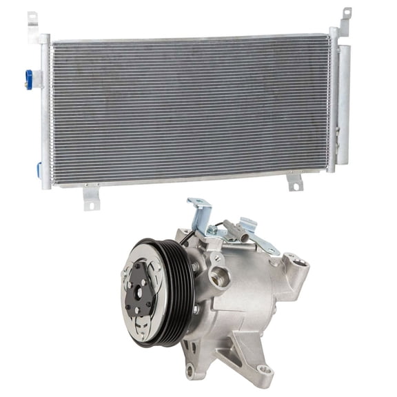 For Subaru Forester 2014 2015 AC Compressor w/ A/C Condenser & Drier - BuyAutoParts