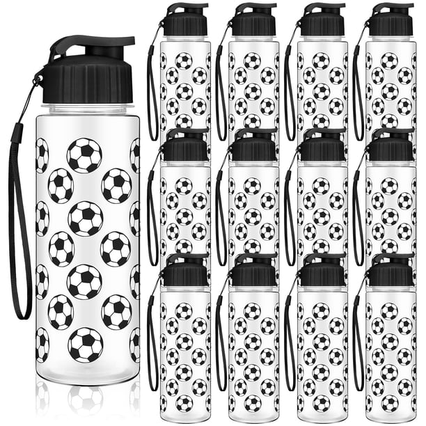 Funnymoom 12 Botellas de Agua para Fútbol de 500 ml a Prueba de Fugas