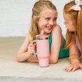 thumbnail image 6 of RTIC 16 oz Ceramic Lined Road Trip Tumbler, Leak-Proof Covered Straw Lid, 2 Pack, Dusty Rose, 6 of 7