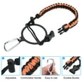 thumbnail image 4 of Uxcell Water Bottle Holder, Paracord Handle for 32oz to 40oz Bottles, Orange, Black, 4 of 6