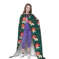thumbnail image 4 of Honeii Mushroom House Print Poncho Cape, Cloak Coat, Snuggly Hooded Wearable Blanket, Hooded Cape For Teenagers,Halloween Costumes-Large, 4 of 7