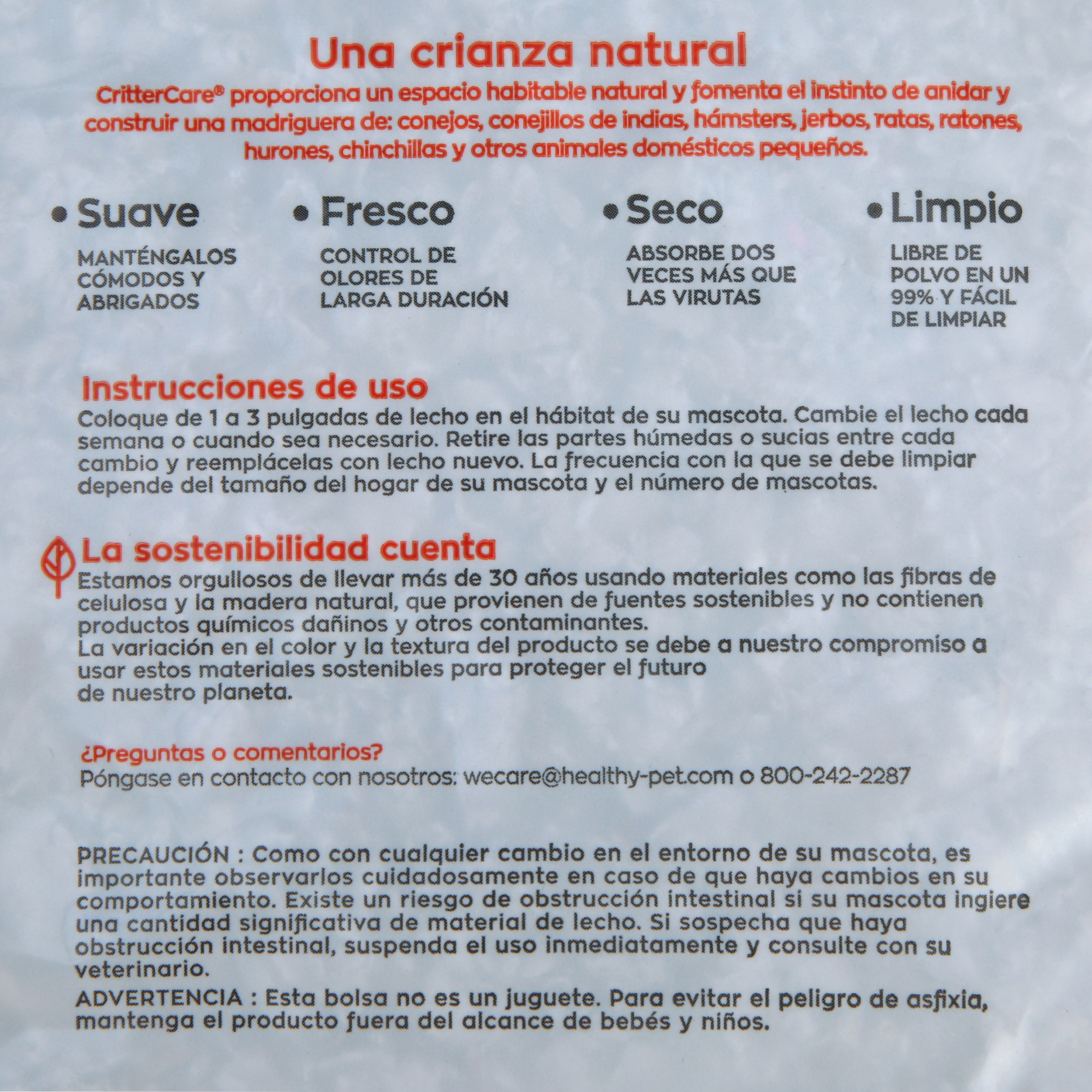 CritterCare Natural Paper Small Pet Bedding, 27L photo 7