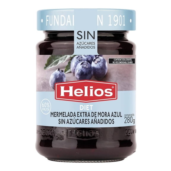 Mermelada de mora azul Helios Diet sin gluten 280 g