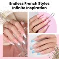 thumbnail image 3 of Pegatinas para nail art Beetles Gel Polish, 30 hojas, punta francesa, 3 of 7