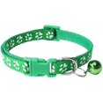 thumbnail image 3 of Autorización：Paquete de 2 huellas y collar reflectante para gatos con cascabel Collar básico para perros y gatos Hebilla Collar ajustable de poliéster para perros y gatos o cinturones de seguridad Adepaton WMZL-635-3, 3 of 3