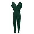 thumbnail image 5 of Riforla Jumpsuit for Womens Dressy Casual 2024 Romper Cold Shoulder Outfits for Summer Jumpsuits for Women AG M, 5 of 6