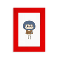 thumbnail image 1 of Career Teacher Student Book School UU Picture Display Art Red Photo Frame, 1 of 4