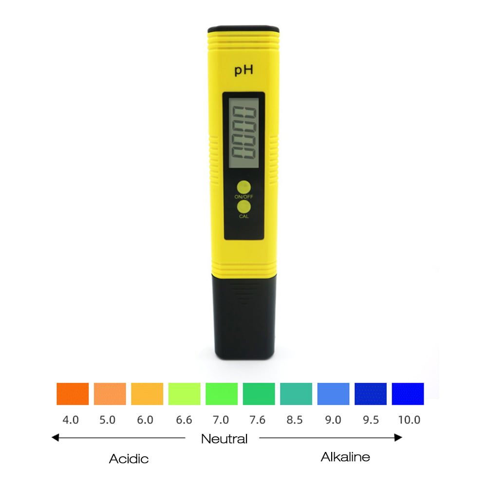 Vminno Digital PH Meter PH Meter 0.01 PH High Accuracy Water Quality Tester with 0-14 PH Measurement Range for Household Drinking Pool and Aquarium Water PH Tester Design with ATC 