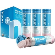 Angle View: Nuun Sport: Electrolyte Drink Tablets, Strawberry Lemonade, 4 Tubes (40 Servings)