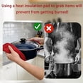 thumbnail image 4 of 2 Pack Pot Holders for Kitchen,Polyester Oven Holder with Great Heat Resistance,Non Slip Hot Pads for Kitchen Clearance, for Cooking, Baking, Hot Dishes and Countertop Protection, 4 of 7