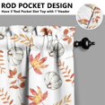 thumbnail image 3 of Fall Kitchen Curtains 36 Inch Short - 2 Panel Set, Autumn Harvest Print, Rod Pocket Window Treatment for Thanksgiving, Farmhouse, Cafe, Living Room - Machine Washable, 3 of 4