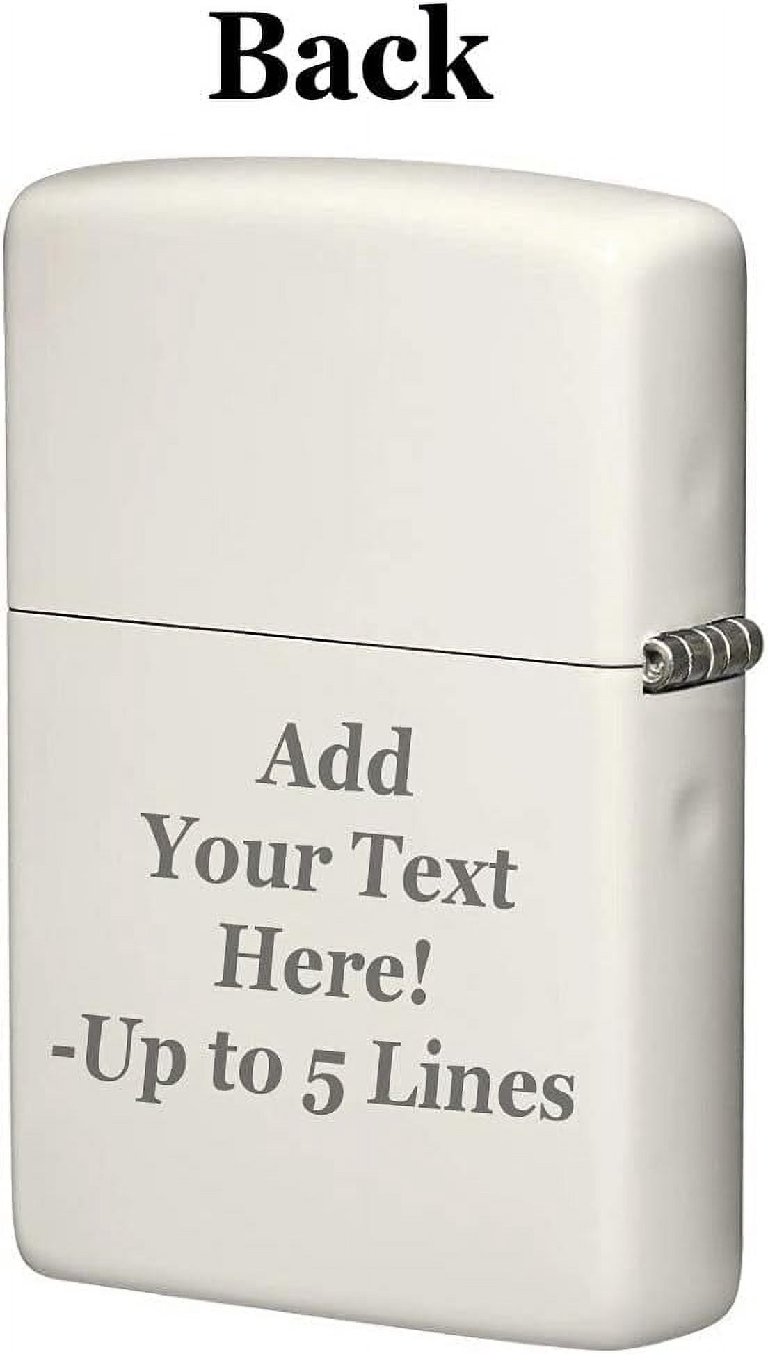 Zippo - Customized Message on Glowing Positivity Glow in The Dark Pocket 46243