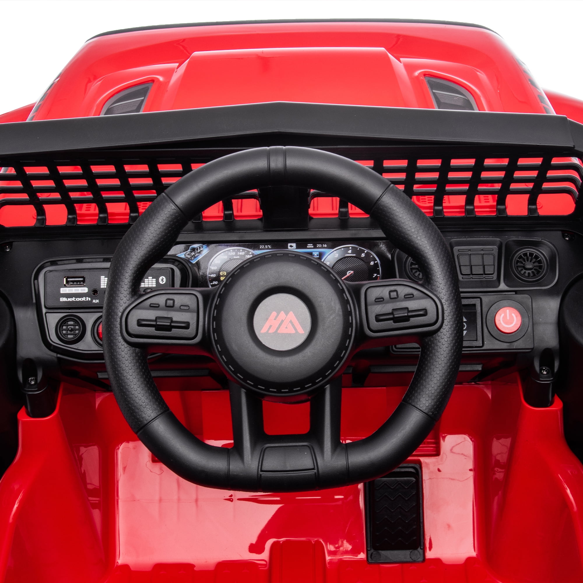 Resenkos 12v Battery-Powered Toy Truck for Kid, Kids Ride On Truck Electric Vehicle with Parents Remote Control, Three Speed Adjustable, Red Resenkos 12v Battery-Powered Toy Truck for Kid, Kids Ride On Truck Electric Vehicle with Parents Remote Control, Three Speed Adjustable, Red