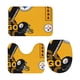 thumbnail image 4 of Juego de 3 alfombras de baño del equipo Steelers Alfombra antideslizante para baño de 24 x 16 pulgadas, 4 of 7