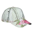 thumbnail image 3 of Uemuo Vintage Wood with Floral Pattern Baseball Cap Golf Dad Hat Adjustable Original Classic Low Profile Cotton Hat Unconstructed Plain Cap Men Women, 3 of 9