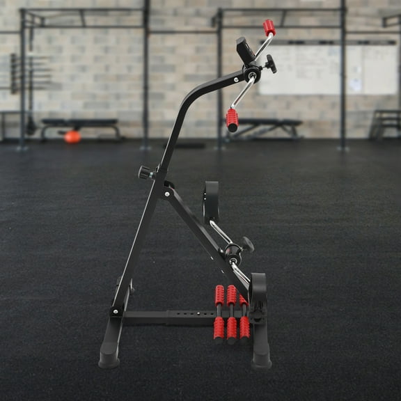 ToppiJoy  Adjustable Height Pedal Exerciser Bike, Fitness Bike with LCD Screen, Knee Pedal Trainer for Seniors, Elder, 110lbs Load Capacity