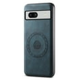thumbnail image 2 of for Google Pixel 7a Back Case, PU Leather Detachable Card Slot Magnetic Closure Shockproof Kickstand Slim Fit Support Magnetic Car Mount Phone Cover for Google Pixel 7a, Blue, 2 of 11