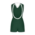 thumbnail image 6 of Women's Jumpsuit Color Blocking V-Neck Sleeveless Short Romper, Sporty Summer Casual Beach Outfit, 6 of 7