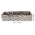 thumbnail image 2 of COOPHYA Woven Storage Box Kitchen Use Grey Plastic Metal 1Pack, 2 of 7